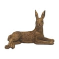 thumbnail image 2 of DAMAI Gold Rabbits Easter - 6.5 Inch Vintage Resin Lying Down Bunny Statue, Small Bunny Decor for Spring Elegant Tabletop Centerpiece, Home Lawn Yard Decorations Womens Gifts, 2 of 9