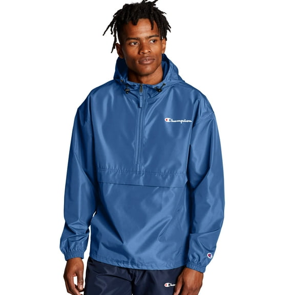 Champion Men's Packable Jacket Shield Blue V1012 549369 ASQG