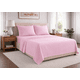thumbnail image 1 of Juego De Sabanas Microfibra Soft Colores Lisos Matrimonial Rosa Liso Sólido, 1 of 6