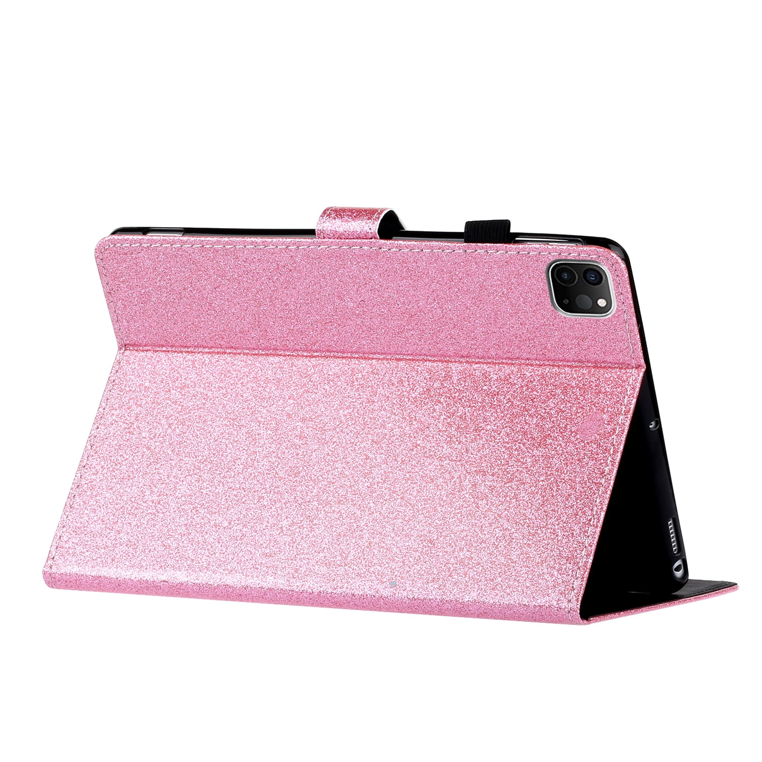 Allytech iPad Pro 11 2020 Case, Slim Fit PU Leather Folio Flip Smart Cover Auto Sleep Wake Shock-Absorption Multi Angle Stand Pencil TPU Inner Case Cover for Apple iPad Pro 11 2nd Gen, Pink