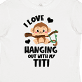 thumbnail image 4 of Inktastic Monkey I Love Hanging out with My Titi Boys or Girls Toddler T-Shirt, 4 of 5