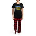 thumbnail image 4 of CafePress - We Support Ukraine Pajamas - Women's Short Sleeve Print T-Shirt and Pants Dark Cotton Pajama Set, 4 of 7