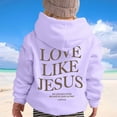 thumbnail image 4 of Tiijoy Little Girls Letter Hoodie Casual Unisex Hooded Sweatshirt for Kids, Sizes 5-6, 4 of 7