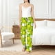 thumbnail image 4 of Balery Green Apple Pantalones de pijama para mujer, pijamas ultraligeros, pantalones de estar por casa-Large, 4 of 6