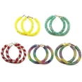 thumbnail image 2 of Juego de 6 pares de Pendientes de aro de cristal de colores Yashi para mujer modelo 4901 color 09, 2 of 5