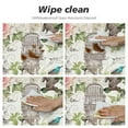 thumbnail image 4 of JEUXUS Spring Summer Floral Round Tablecloth 60 Inch Vintage Flower Butterfly Bird Table Cloth Elegant Rustic Farmhouse Polyester Table Cover Round Outdoor Tablecloth Decorative, 4 of 7