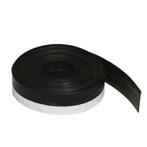 Ruibeauty Silicone Seal Strip ,40inch Leng Self-Adhesive Door Casement Bottom Seal Strip Waterproof Rubber Strip Stoppers,Black