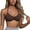 Brown, variant on Manzbdm Women's Halter Neck Sports Bra Ruched Front Wireless Yoga Bras
