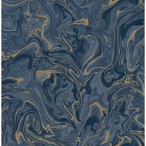 Fine Decor Suave Navy Marble Wallpaper