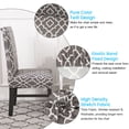 thumbnail image 5 of Stretch Spandex Short Slipcover 4-Piece Chair Short Slipcovers, Gray, 5 of 8