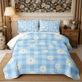 thumbnail image 2 of Manfei Vintage Daisy Twin Quilt Set 2 Pieces,Spring Garden Twin Coverlet Set,1 Bedspread and 1 Pillowcase, 2 of 7