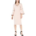 thumbnail image 2 of Vestido ajustado y acampanado Calvin Klein para mujer rosa 12, 2 of 2