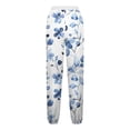 thumbnail image 4 of Birdeem Women Loose Casual Printed Pocket Drawstring Pants, 4 of 5