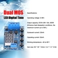 thumbnail image 2 of Mistaha Dual MOSFET Control Board for Timer Delay Switch Circuit, Quiet Operation, High Current Capacity, Extended Lifespan, Ideal for Motor, LED, DC Motors, Solenoid Valves - 15A 400W 5-36V., 2 of 6