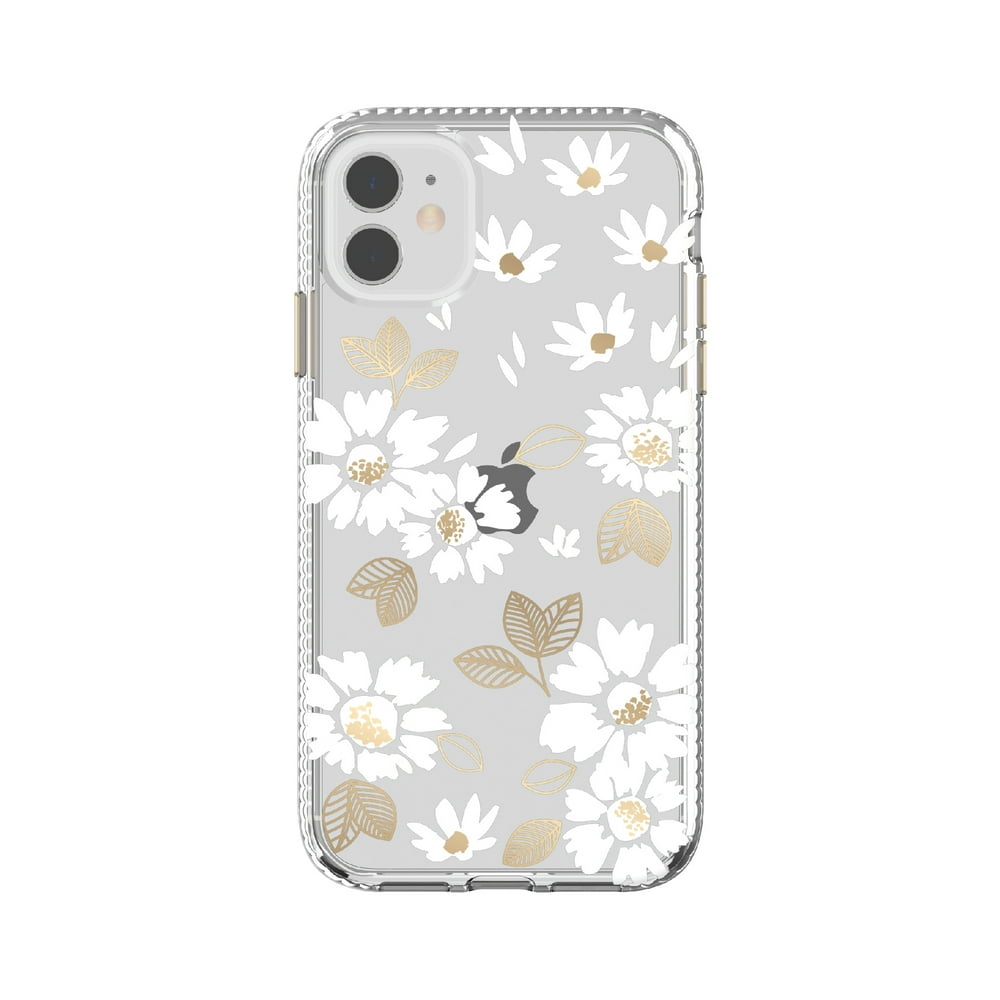 Clear White Floral Phone Case for iPhone 11 & iPhone XR - Walmart.com