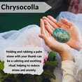 thumbnail image 6 of Chrysocolla Crystal Palm Stone, 6 of 6
