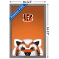 thumbnail image 3 of NFL Cincinnati Bengals - S. Preston Mascot Who Dey 20 Wall Poster, 14.725" x 22.375", Framed, 3 of 3