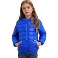 thumbnail image 3 of renvena Boys Girls Hooded Winter Puffer Jackets Lightweight Windproof Down Coat Warm Quilted Padded Outwear 3-16 Royal Blue 5-6, 3 of 7