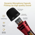thumbnail image 2 of Micrófono inalámbrico TONOR UHF Dual Karaoke Micrófonos TW320, 2 of 8