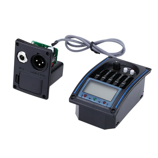 EQLC-5 Sistema de ecualizador EQ de 5 bandas Preamplificador de guitarra acústica Pastilla piezoeléctrica