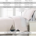 thumbnail image 3 of Southshore Fine Living, Inc. Soft, Wrinkle, Fade, & Stain Resistant, Easy Care, Oversized Duvet Cover Set, Twin/Twin XL, Bone, 3 of 9