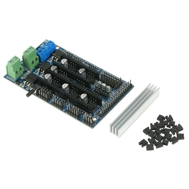 Printer Ramps 1.6 Control Board Base on Ramps 1.5 4-layer Control Panel Board with Heatsink Expansion Mainboard for 3D Printer Parts & Accessories
