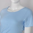 thumbnail image 4 of Moda mujer algodón manga corta camiseta Casual Tops señoras blusa METRO Yuyangstore Camisetas de manga larga, 4 of 8