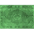 thumbnail image 1 of Ahgly Company Indoor Rectangle Medallion Emerald Green Traditional Area Rugs, 2' x 3', 1 of 4