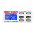 thumbnail image 3 of Convenient & Practical USB Charging Station, 6Port USB Charger, Tablets Office Outdoor For Mobile Phones, 3 of 8