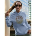thumbnail image 2 of Don't Stop Smiling Groovy Style Hoodie Women -Image by Shutterstock, Female Small, 2 of 4