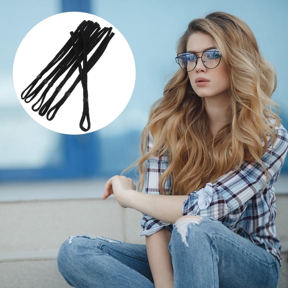 FELTECHELECTR 6Pcs Eyeglass Elastic Strap High Strength for Men and Women 37cm in Length