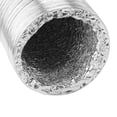 thumbnail image 4 of Manguera de ventilación Tubo de ventilación de conducto de papel de aluminio flexible de doble cara de 4 pulgadas Protección de 4 capas Conducto de aire a prueba de fugas 5 m/196,9 pulgadas, 4 of 8
