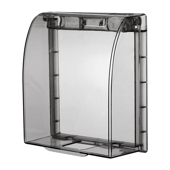 Uxcell 4.41 x 3.9 x 1.65 Inch Outlet Cover Box, Transparent Black