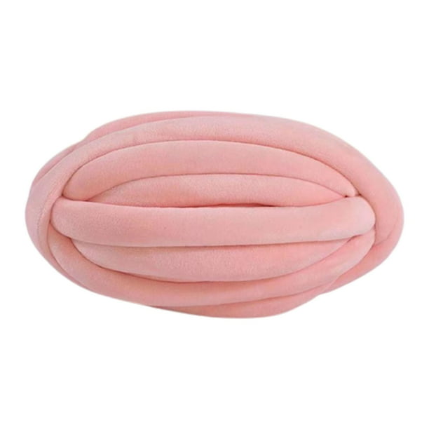 Hilo grueso y grueso, hilo grueso, hilo para tejer a mano, hilo lavable para tejer a mano Rosa claro