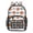 Cat & Fish Print, variant on Large Clear PVC Backpack Heavy Duty See Through Backpack for Adults Work Travel, Bunny-carrot Print Printed 12L