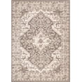 thumbnail image 6 of Well Woven Monzala Brown Persian Floral Medallion Indoor Area Rug 5x7 (5'3" x 7'3"), 6 of 8