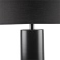 thumbnail image 4 of Hampton Hill Fulton Transitional Metal and Fabric Table Lamp in Black/White, 4 of 6