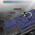 thumbnail image 5 of Galaxy A13 5G Case / A04S Case, Samsung Galaxy A13 5G Case with HD Screen Protector, Heavy Duty Shockproof Phone Cover with Magnetic Kickstand Ring for Galaxy A13 5G, Blue, 5 of 15
