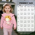 thumbnail image 7 of Garronmavis Sunflower Pullover Sweatshirt Polyester Spandex Fabric Axolotl Long Sleeve Pullover Crewneck Tops Shirts Fashion Girl's Graphic Shirts Top Comfortable for 5-6 Years Kids, 7 of 7