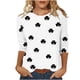 thumbnail image 3 of TaTaai Women's Casual Green Print Blouse Round Neck 3/4 Sleeve St. Patrick's Day T-Shirt Loose Fit Irish Holiday Spring Wear Gift, 3 of 5