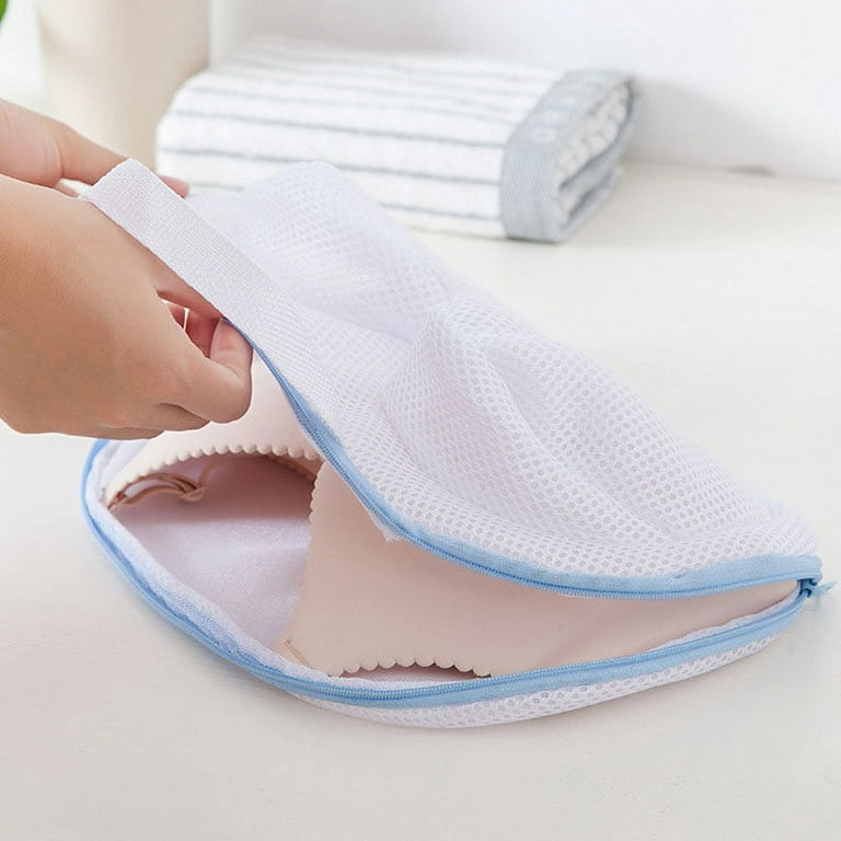 Bra Mesh Laundry Bags Anti-Deformation Lingerie Washing Bag with Handle for  Drying Zipper Closure for Washing Machine New 