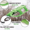 thumbnail image 3 of ArcticThrill Snow Sled for Kids - SnowRocket Sledge - Single Rider Racer Toboggan with Pull Rope; Outdoor Plastic Winter Sleigh for Toddlers & Kids, 3 of 9