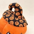 thumbnail image 4 of Btomtd Pumpkin Throw Pillows for Halloween, 8 Inch Decorative Cushion Ornament, Soft Plush Home Couch Pillows for Fall Holiday, Brown, 4 of 7