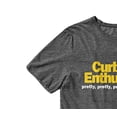 thumbnail image 6 of Curb Your Enthusiasm Mens Shirt, Classic Printed Larry David Pretty Good T-Shirt Charcoal – XL, 6 of 6