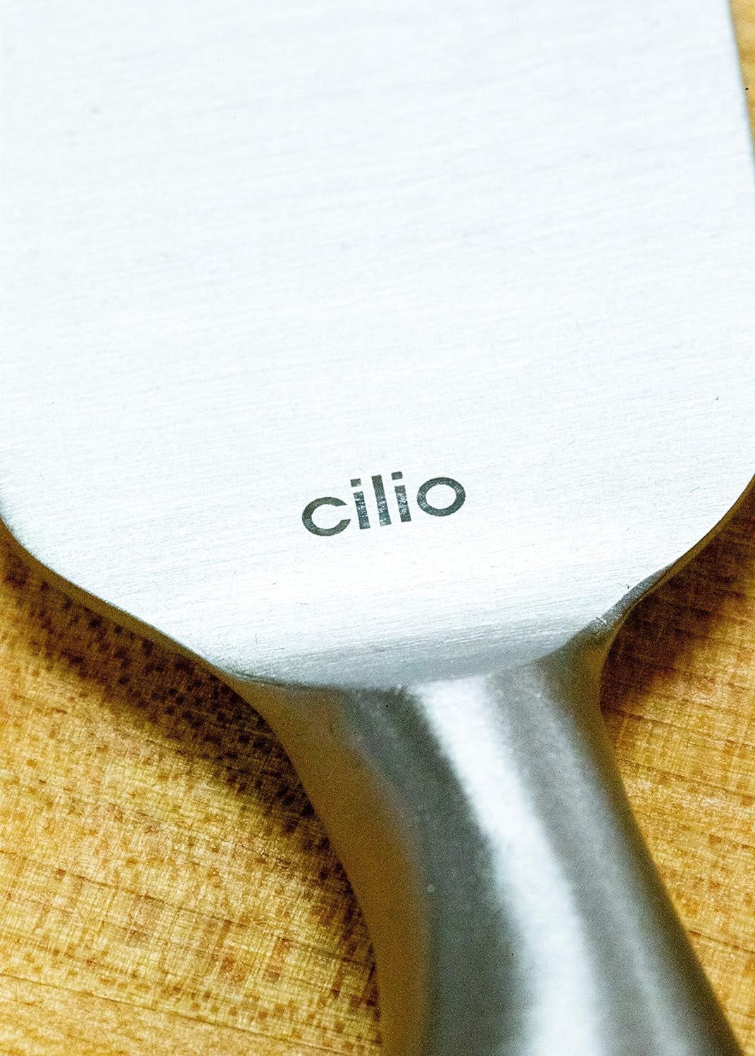 Cilio Piave Brushed Stainless Steel Cheese Knife Set 4 Pieces with Wooden Box