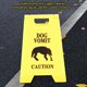 thumbnail image 4 of Gato vomit signo dog vomit signo vomit vomit de precaución decoración de advertencia de advertencia para el escrito de la oficina en Casa con Diseño Único y Material de abs, 4 of 7