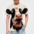 thumbnail image 2 of NORO ARK Kids Funny Graphic Print T-Shirt (3-14) Cute Animal Print Casual Short Sleeve Tee for Boys Girls Multicolor Size 7, 2 of 8