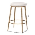 thumbnail image 7 of Baxton Studio Jessa Counter Stool Modern Rustic Backless Stool, 7 of 7