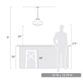 thumbnail image 2 of Golden Lighting Ingalls 1-Light Metal Large Pendant in Matte Black/Clear, 2 of 5