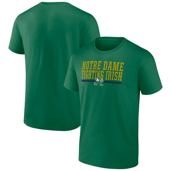 Men's Green Notre Dame Fighting Irish Collegiate Stack T-Shirt